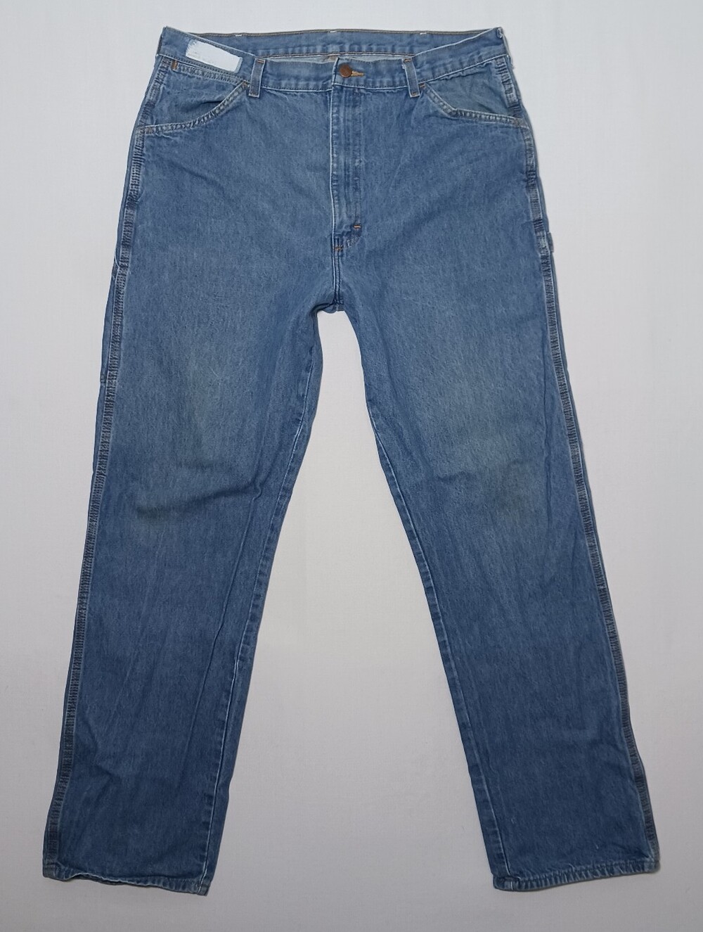 Vintage Big Ben Mens Relaxed Fit Carpenter Work Jeans 36X34 Medium Wash Denim